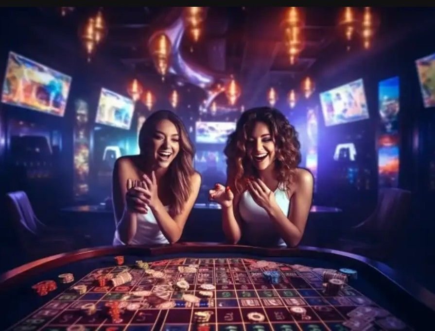 Tampilan permainan Live Casino interaktif dari toto987 dengan dealer asli